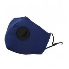 Allure Reusable Valve Face Mask - Blue