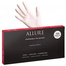 Allure TPE Disposable Gloves 100pk - Medium